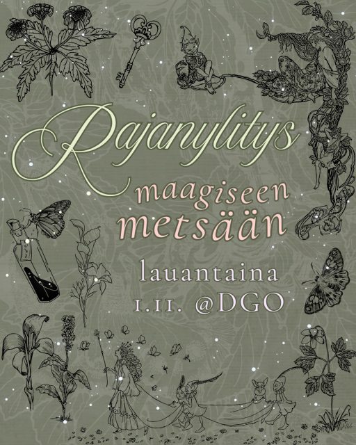 🪄🦋🧚 Rajanylitys maagiseen metsään! 🦋✨🧚

Tervetuloa retkelle maagiseen metsään, jossa tarinoiden väliset rajat hämärtyvät, ja kaikki maaginen elää sulassa sovussa... vai elääkö sittenkään? 🧚‍♀🌿✨🌲

Kymenlaakson Osakunta kutsuu Sinut mukaan Rajanylitykseen maagiseen metsään pyhäinpäivänä 1.11.2025. Aloitamme kokoontumalla alkumaljojen äärelle klo 18 alkaen. Itse juhlallisuudet aloitamme noin klo 18:30.

Illan aikana on akateemisen pöytäjuhlan lomassa seikkailua metsässä, naurua ja tunteita, sekä mitä omaperäisintä kulkijaa... 🦋🧚🪄

Retkemme kustantaa KyOn fukseille 14 €, KyOn civiksille 25 € ja KyOn senioreille sekä muiden Osakuntien edustajille 32 €. Halutessaan voi maksaa myös kannatushintaisen 45 € lipun. Juhla tulee olla maksettuna ennen tapahtuman alkua, maksuohjeet toimitetaan vahvistusviestin yhteydessä.

Pukukoodina juhlissa on pukeutuminen teeman mukaan tai tumma puku ja osakuntatunnukset. Paras teeman mukainen pukeutuminen palkitaan!

Tule mukaan katsomaan, mitä kaikkea iltaan mahtuu, kun ylitämme yhdessä rajan maagiseen metsään!

Ilmoittautuminen Rajanylitykseen tästä: bit.ly/rajanylitys25
Linkki löytyy myös Instagramin biosta. Pidätämme oikeuden ottaa Kymenlaakson Osakunnan jäsenet tapahtumaan muiden Osakuntien ilmoittautujien ohi 12.10.2025 asti. Tämän jälkeen kaikki loput paikat täytetään ilmoittautumisjärjestyksessä.

Rajanylitys on KyOn kakkosjuhla, jota vietetään akateemisen pöytäjuhlan muodossa. Sen teema vaihtuu vuosittain.

Tapahtumaan ilmoittautuessa sitoudut noudattamaan DGOn turvallisemman tilan periaatteita. Periaatteet ovat luettavissa: bit.ly/kyottp

Lisätietoja antavat ja kaikkiin kysymyksiinne vastaavat:

Rajanylitysmestarit Heta Kanervo ja Pauliina Ryökäs
rajanylitys@kymenlaaksonosakunta.fi

MITÄ: Kymenlaakson Osakunnan Rajanylitys maagiseen metsään 🧚🪄 🦋
MISSÄ: DGO (Leppäsuonkatu 11) 
MILLOIN: 1.11.2024, klo 18 alkaen 
MITÄ MAKSAA: KyOn fuksit 14 €, KyOn civikset 25 €, KyOn seniorit ja edustajat 32 €. Kannatushinta 45 €.
PUKUKOODI: Teeman mukainen pukeutuminen tai tumma puku ja osakuntatunnukset.

Tuuks siä retkelle maagiseen metsään meiän kaa? 🧚‍♀🌿✨🌲