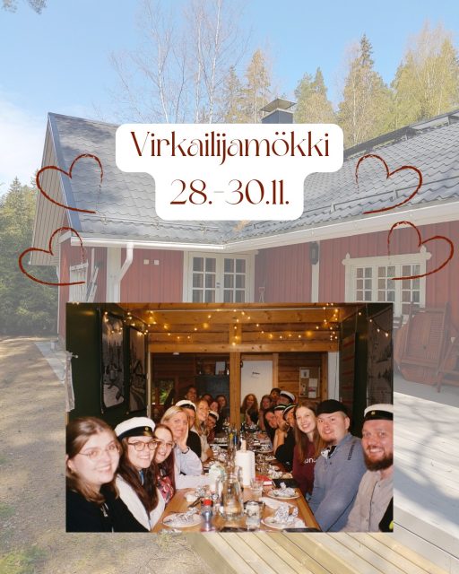 Virkailijamökki 2025🧡🍂

Tervetuloa viettämään virkailijamökkiä 28.-30.11! Viikonloppua vietetään Osakunnan omalla Inspinhovi-mökillä Elimäellä🥳🏡

Tapahtuma on suunnattu virkailijoille, mutta kaikki kymäläiset ovat kovin tervetulleita mökkihöperöitymään yhdessä viikonlopuksi. Fuksit ja kävyt siis lämpimästi tervetuloa, mutta varautukaa siihen, että osan aikaa ohjelmasta saatte keksiä omaa viihdytystä :)

Ohjelmassa on leikkejä, pelejä, saunomista, wiki-virkasivujen päivittämistä, vapaata hengailua sekä lauantaina pienimuotoiset sitsit!

Ilmoittautumislinkin ja muut lisätiedot löydät KyOn tiedotuskanavilta.

Tapahtumasta vastaa HPJ Soffe, jonka tavoittaa telegramista @sofiakaroliina / hallituksenpuheenjohtaja@kymenlaaksonosakunta.fi 

Tuuthan siäkii virkistäytyy virkailijamökillä meiän kaa? 

Mikä? Virkailijamökki
Missä? Inspinhovi-mökki, Pajarinmäentie 13 Elimäki
Milloin? 28.-30.11.
Miksi? Koska virkailijoiden virkistäytyminen on kivaa! (ja virkailijat ansaitsee sen❤️)
