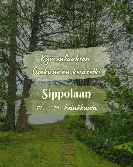 Kymenlaakson Osakunnan kesäretki saapuu jälleen! 🌻☀️
 
Tällä kertaa otamme retken suunnaksi Sippolan! Kesäretki järjestetään perjantaista sunnuntaihin, 17. - 19. heinäkuuta 2026.

Kesäretkelle ovat tervetulleita kaikki osakuntalaiset, seniorit, ja myös muut ystävät! Yövymme tuttuun tapaan osakuntamme Inspinhovi-mökillä Elimäellä. Mökille saa perjantaina saapua klo 16 alkaen.🌱 

Osallistumismaksu on KyOn civiksille 22 € ja muille (sennut, muut osakuntalaiset) 29 €. Osallistumismaksuun sisältyy sitsiruuat, aamupalat mökillä, ruokailut retkellä lauantaina, sunnuntain retkieväät sekä osallistuminen retken ohjelmaan. 

Kesäretki alkaa perjantaina rennoilla sitseillä KyOn mökillä, ja lauantaina suuntaamme Sippolaan viettämään kesäpäivää! Sippolassa ohjelma alkaa puoliltapäivin, johon sisältyy muun muassa ohjattu kierros kylillä sekä muistelua 60 vuoden takaisesta Osakunnan tempauksesta… Sunnuntaina suuntaamme vielä visiitille Ankkapurhaan, Inkeroisiin! Tarkempi ohjelma ja aikataulu ilmoitetaan osallistujille lähempänä tapahtumaa.🪻 

Ilmouttautumisaikaa on sunnuntaille 12.7. saakka! Ilmoittautumislinkki löytyy Instagramin biosta.

https://forms.gle/Ue1XzfeULGoRNw3X6

Tuu siekii meiän kaa retkeilemään Sippolaan! 🦆🌿 

MITÄ? Kymenlaakson Osakunnan kesäretki Sippolaan!
MISSÄ? Sippolan kylällä (Kouvola, Kymenlaakso), ja Inspinhovissa osoitteessa Pajarinmäentie 11 (Google Mapsissa Pajarinmäentie 13) 
MILLOIN? perjantaista 17.7. - sunnuntaihin 19.7. 
MITÄ MAKSAA? Civiksille 22€, sennut ja muut osakuntalaiset 29€
MIKSI? Koska kesä, retkeily ja hieno ihastuttava pieni kylämme Sippola! <3