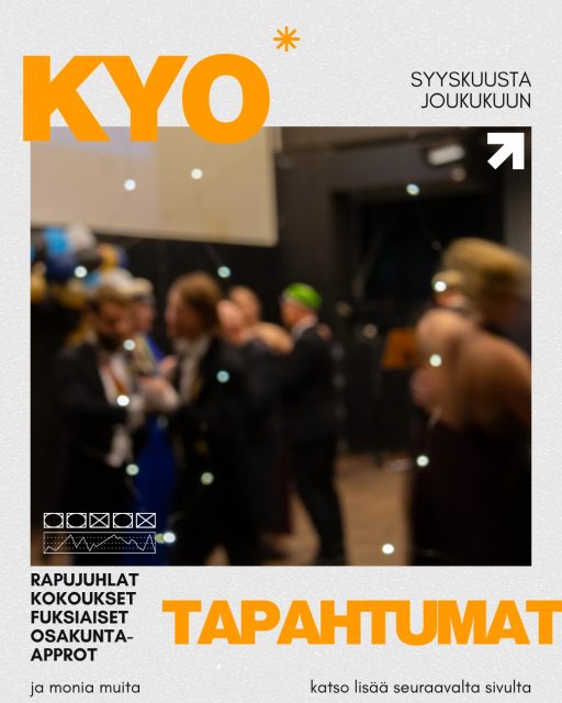 Oot siä mukana tänä syksynä?